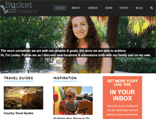 Tablet Screenshot of bucketlistpublications.com