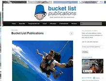 Tablet Screenshot of bucketlistpublications.org